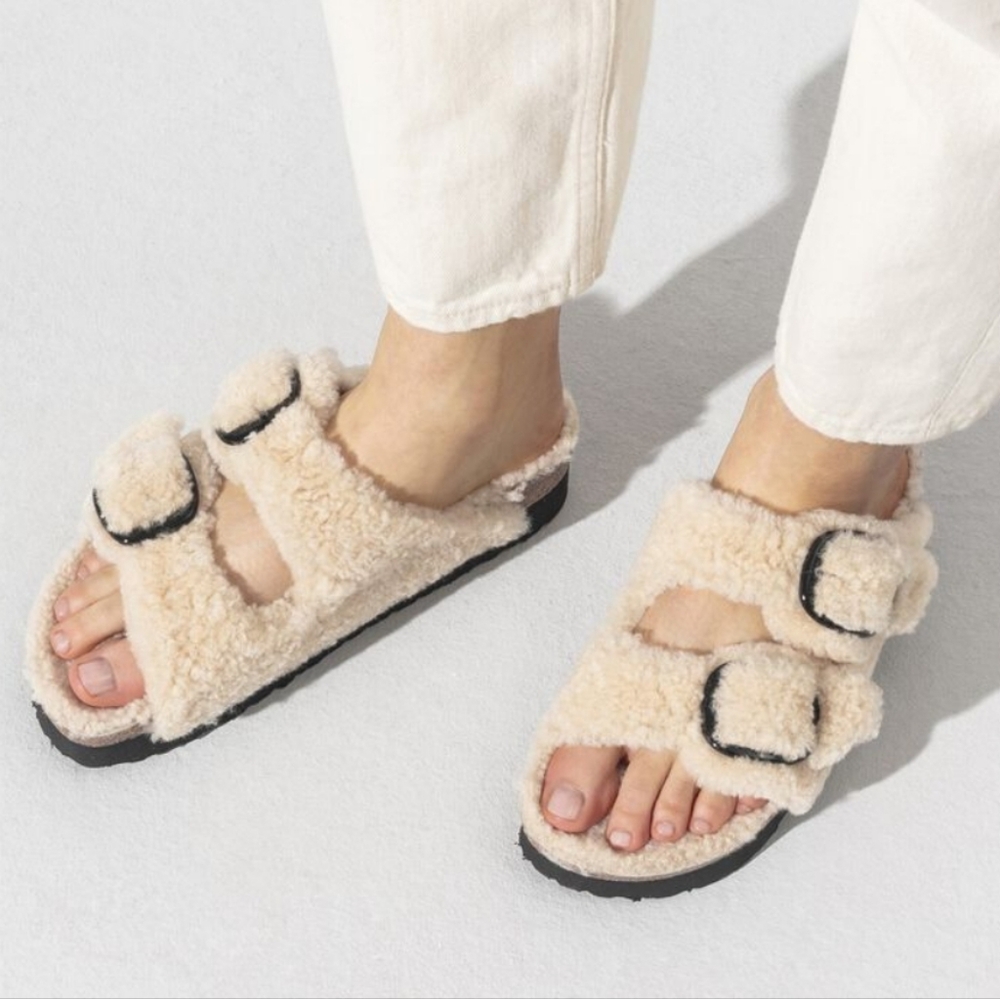Birkenstock Papillo Arizona Big Buckle Shearling